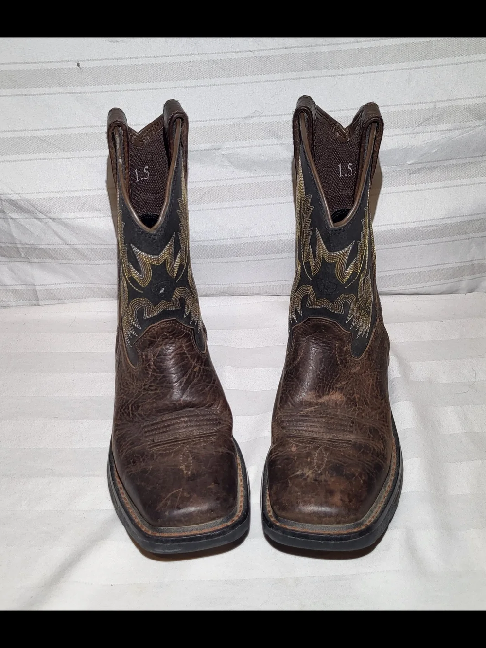 Ariat Boys Brown Leather Western Boots